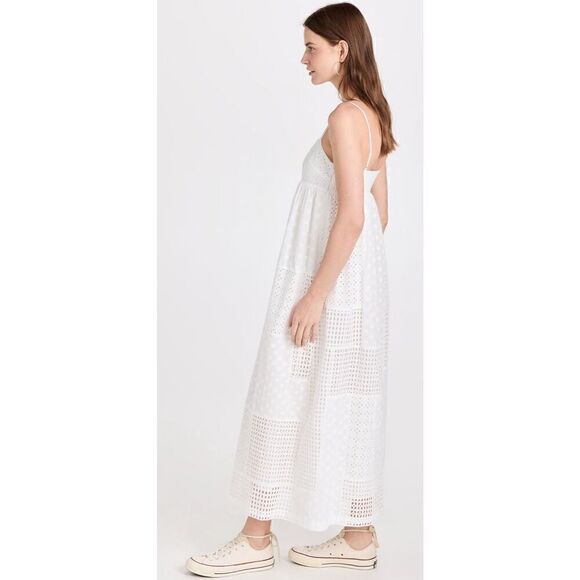 RAILS Lucille White Eyelet Mix 100% Cotton Dress NWT Size Large - Picture 3 of 11